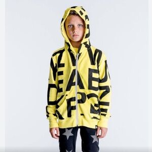 Nununu x Celine Dion Celinununu yellow letters hoodie 8-9
